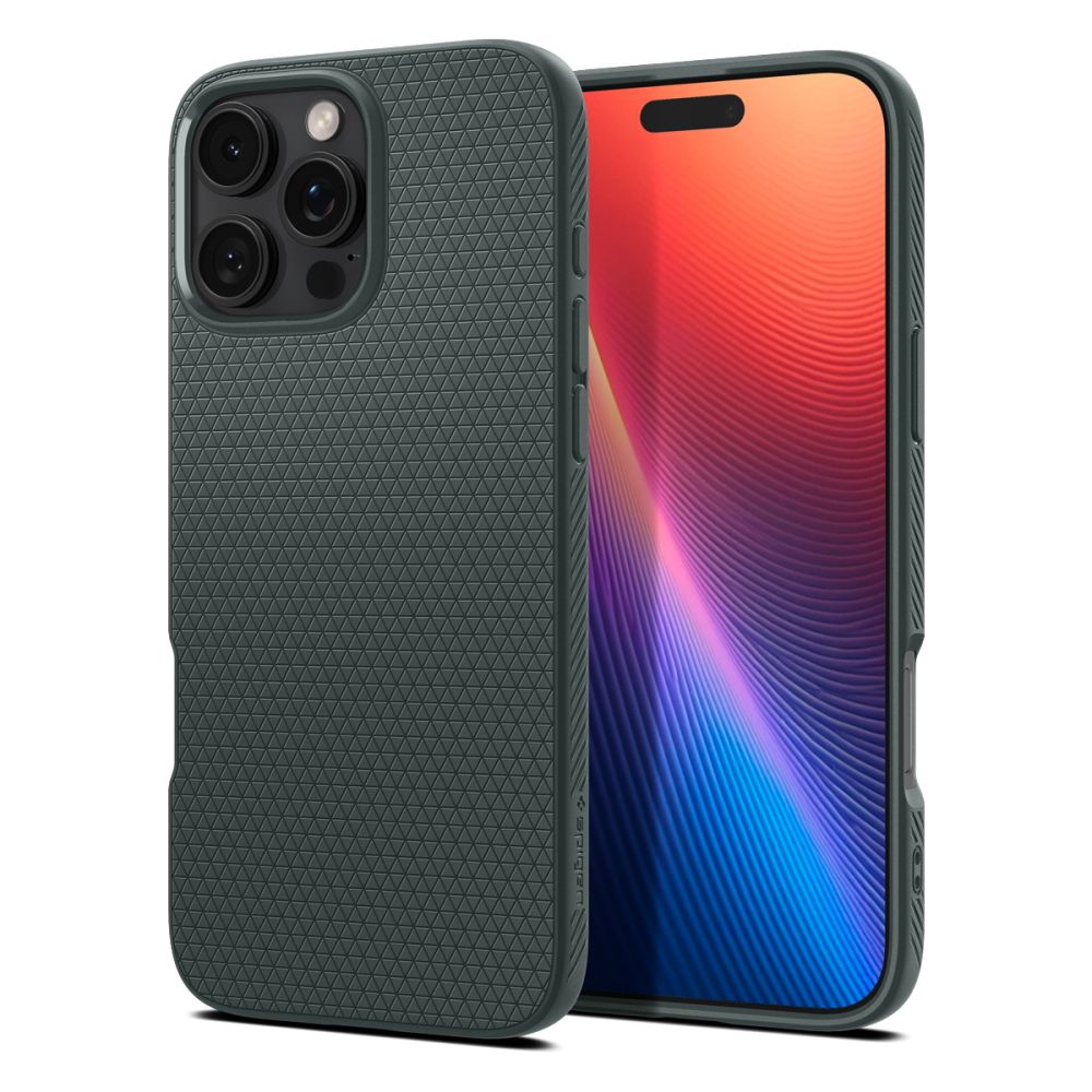 Levně SPIGEN LIQUID AIR Ochranný kryt pro Apple iPhone 16 Pro Max ABYSS GREEN
