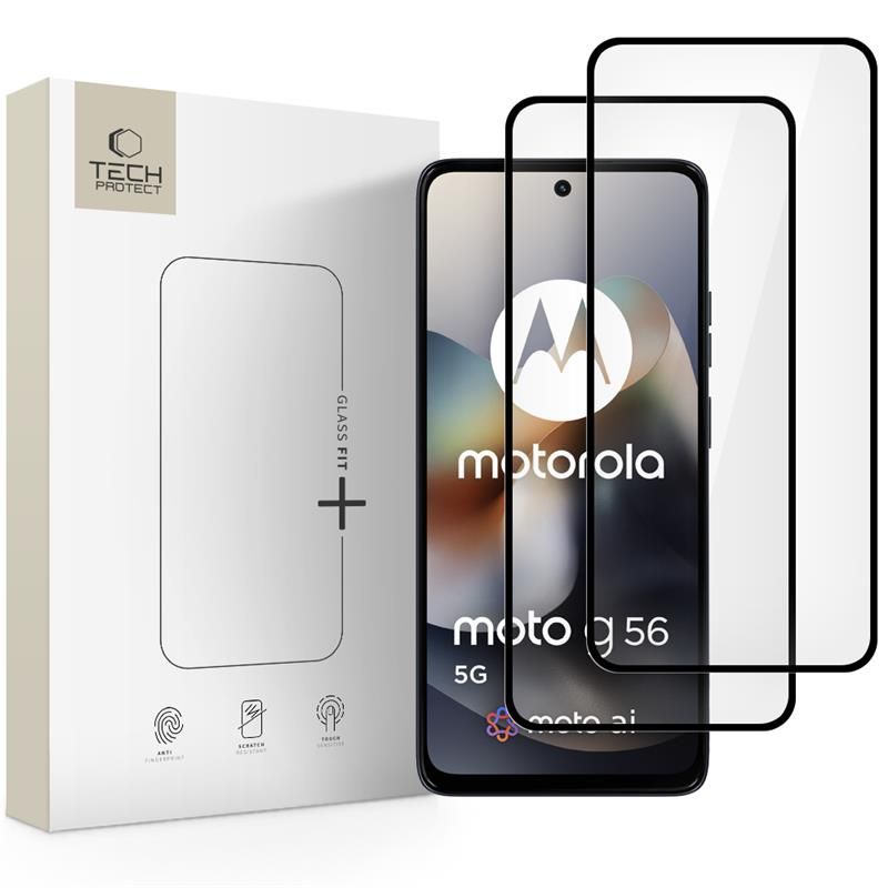 Levně TECH-PROTECT GLASS FIT+ 2-PACK 3D Sklo Motorola Moto G56 5G