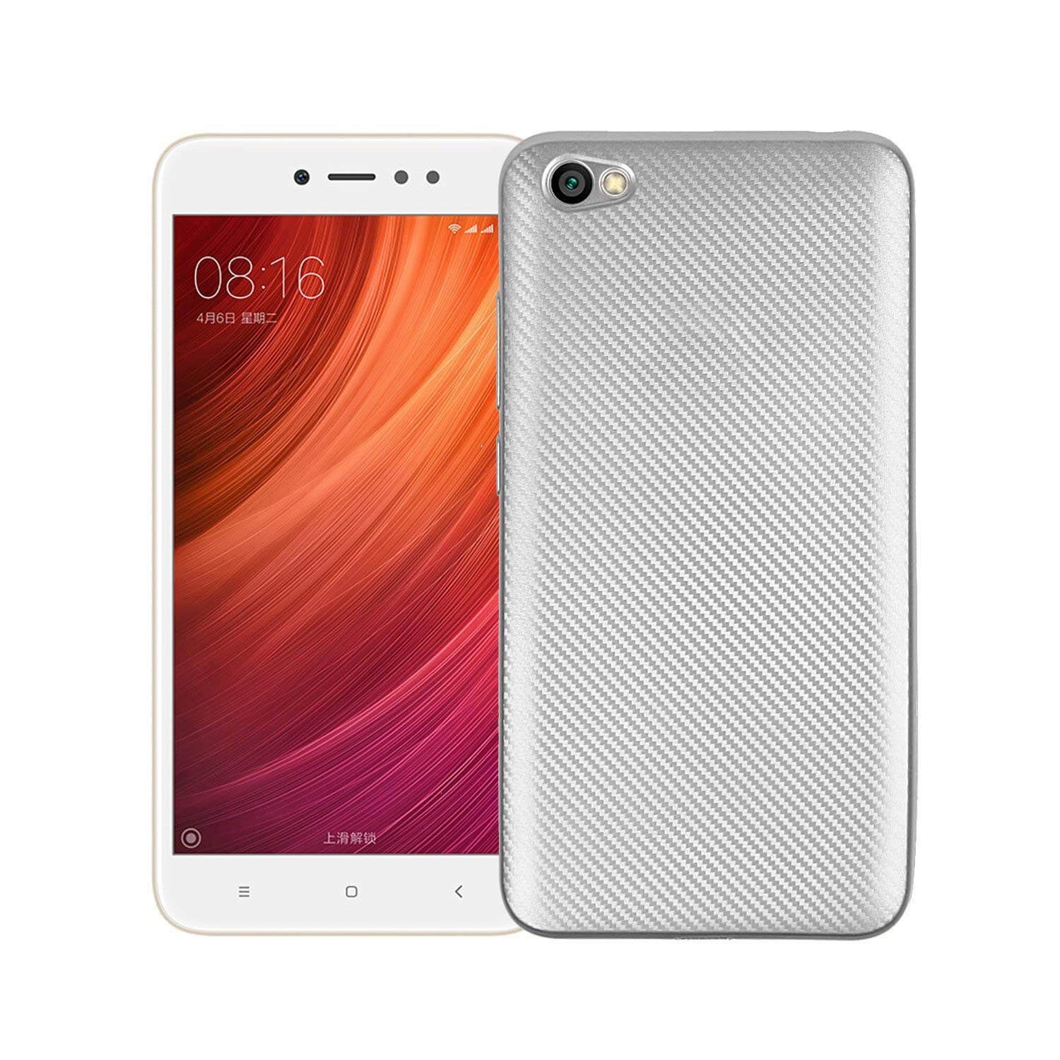 Xiaomi redmi note 5a obal FORCELL FIBER Ochrann½ kryt Xiaomi Redmi Note 5A strieborn½