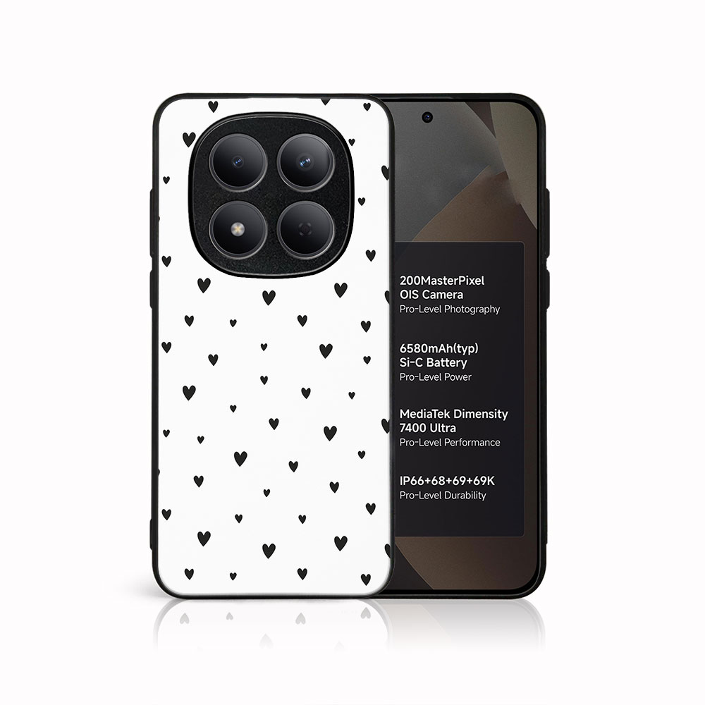 Levně MY ART Ochranný kryt pro Xiaomi Redmi Note 15 Pro 5G BLACK HEARTS (167)