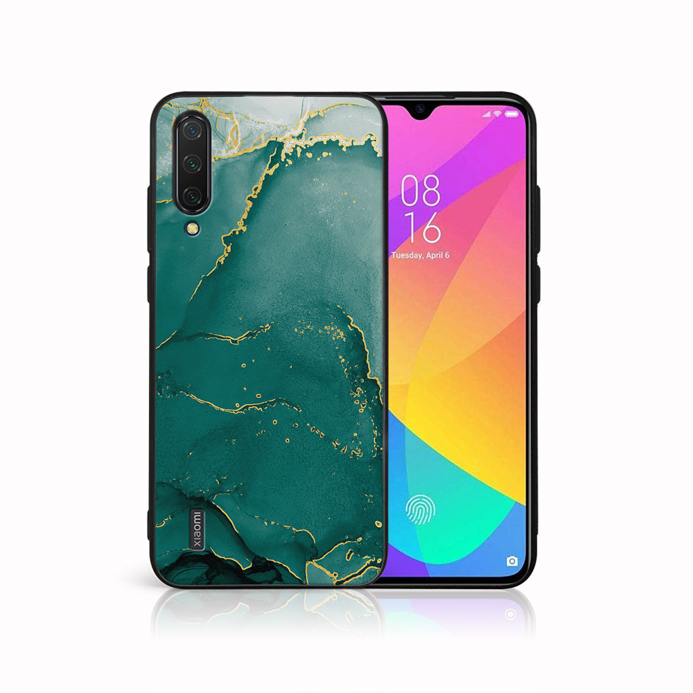 Levně MY ART Ochranný kryt pro Xiaomi Mi 9 Lite GREEN MARBLE (145)