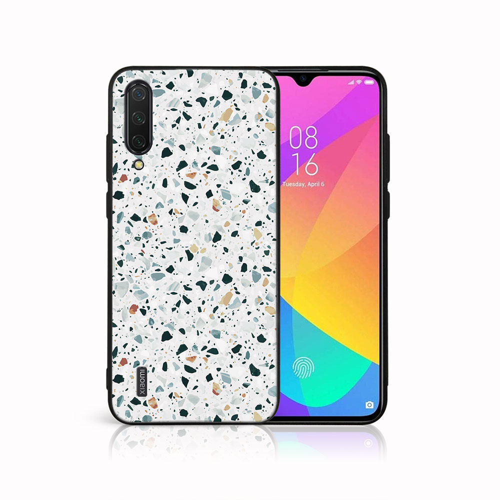 Levně MY ART Ochranný kryt pro Xiaomi Mi 9 Lite GREY TERRAZZO (163)