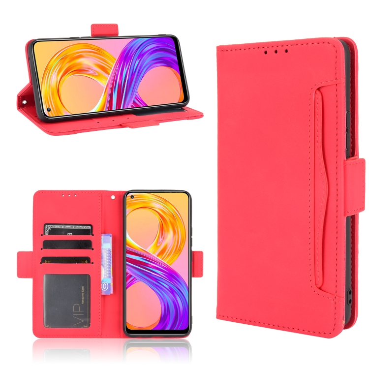 Levně SLOT Peněženkový obal pro Realme 8 / Realme 8 Pro červený