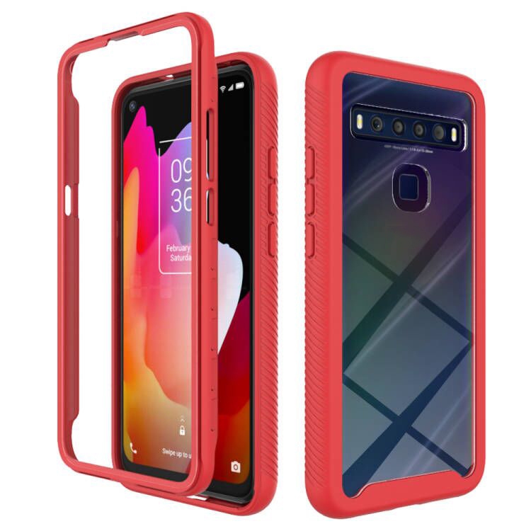 Levně DUAL Ochranný kryt TCL 10L červený