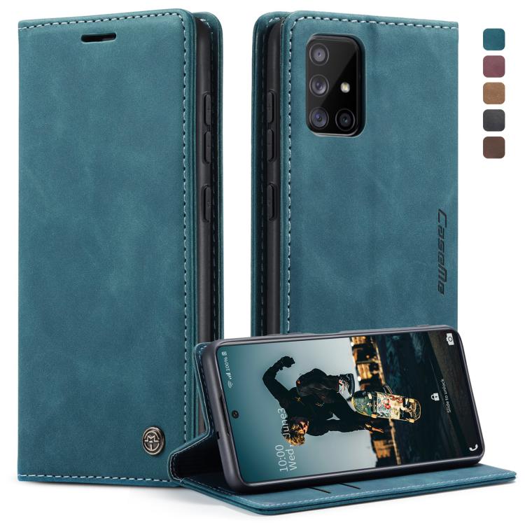 Levně CASEME Flipové pouzdro pro Samsung Galaxy A71 modré