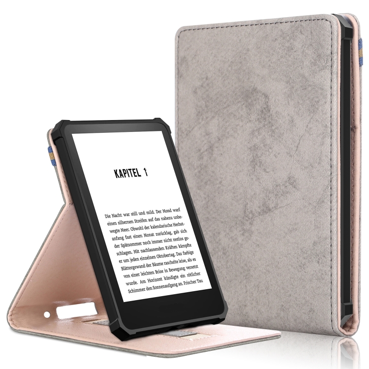 Levně MARBLECLOTH Pouzdro pro čtečku Amazon Kindle 11. generace 2022 / 2024 šedé