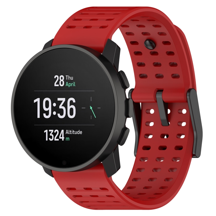 Levně AIRY Silikonový řemínek pro Suunto Race / Suunto Race S červený