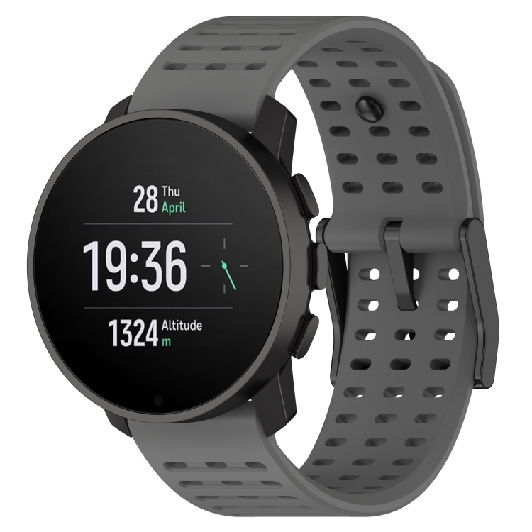 Levně AIRY Silikonový řemínek pro Suunto Race / Suunto Race S šedý