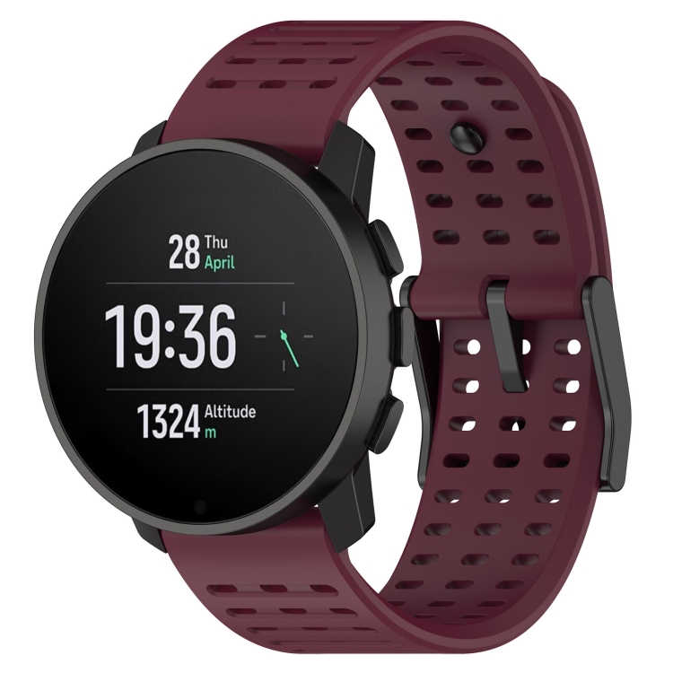 Levně AIRY Silikonový řemínek pro Suunto Race / Suunto Race S bordó