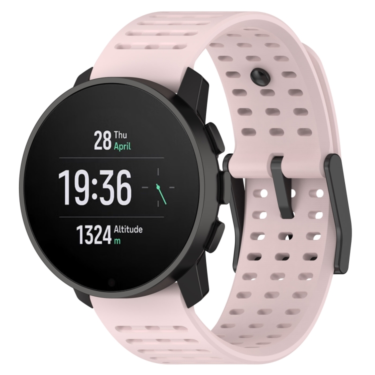 Levně AIRY Silikonový řemínek pro Suunto Race / Suunto Race S světle růžový
