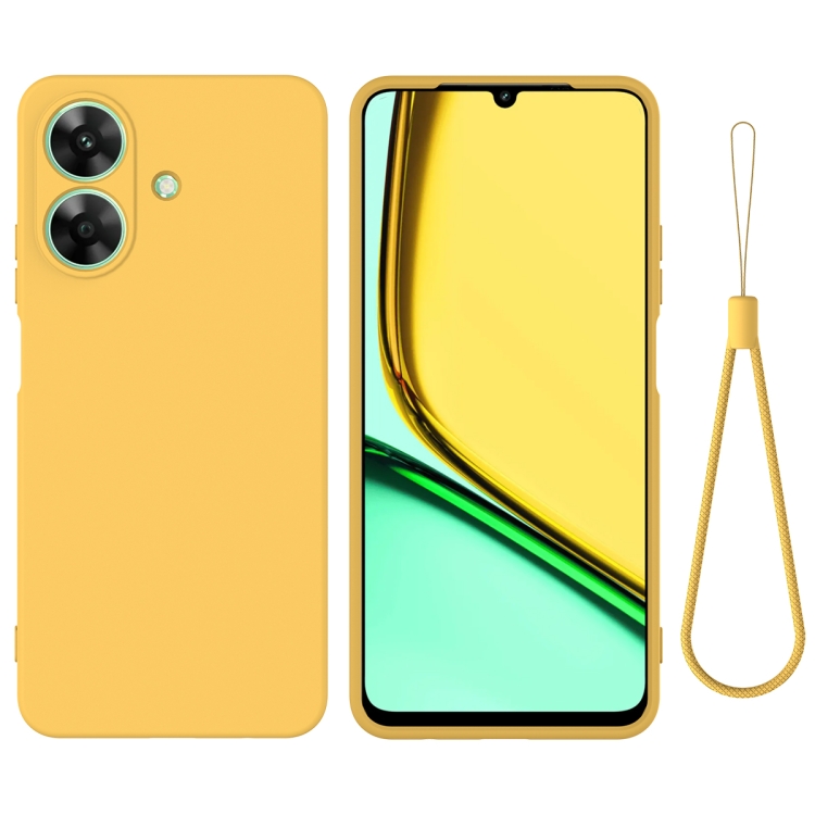 Levně RUBBER Ochranný kryt pro Realme Note 60 žlutý