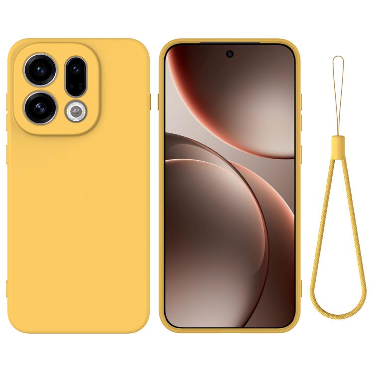 Levně RUBBER Ochranný kryt pro Oppo Find X9 žlutý