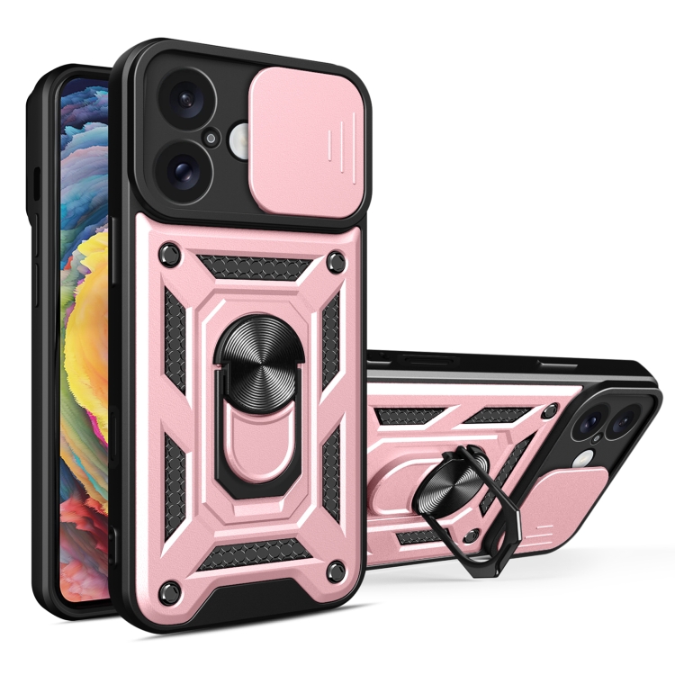 Levně RING CAMERA Kryt s držákem pro Apple iPhone 16 Plus růžový