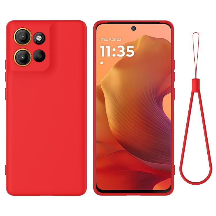 Levně RUBBER Ochranný obal pro Motorola Moto G56 5G červený