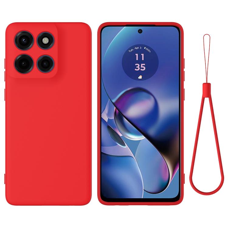 Levně RUBBER Ochranný obal pro Motorola Moto G86 Power 5G červený