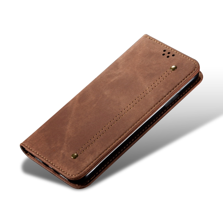 Levně DENIM Peněženkový kryt pro Honor Magic7 Pro 5G hnědý