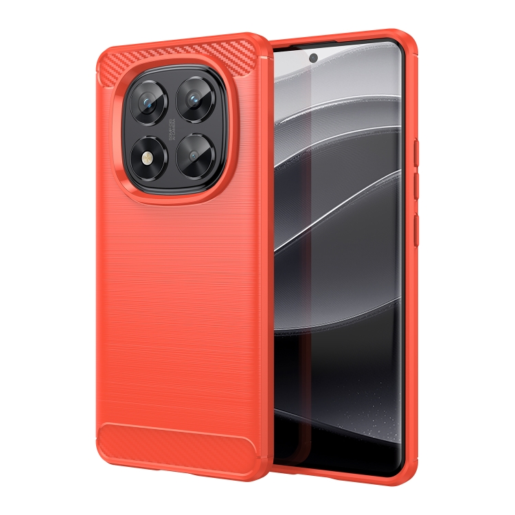 Levně FLEXI TPU Ochranný kryt Xiaomi Redmi Note 14 Pro 5G / Poco X7 červený