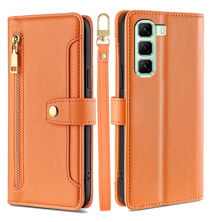Levně PASTEL Peněženkové pouzdro pro Infinix Hot 50 5G oranžové
