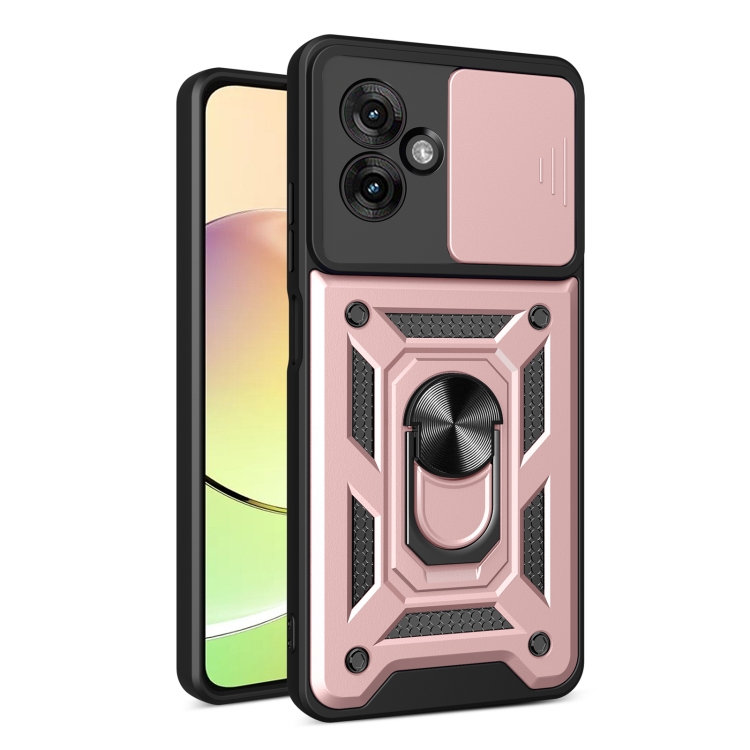RING CAMERA Kryt s držákem pro Motorola Moto G55 5G růžový
