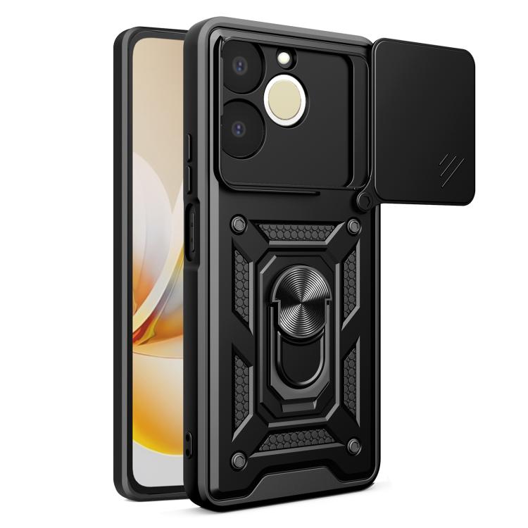 Levně RING CAMERA Kryt s držákem pro Realme Note 70T černý