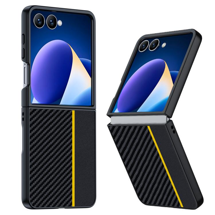 Levně CARBON Ochranný obal pro Samsung Galaxy Z Flip7 5G BLACK YELLOW