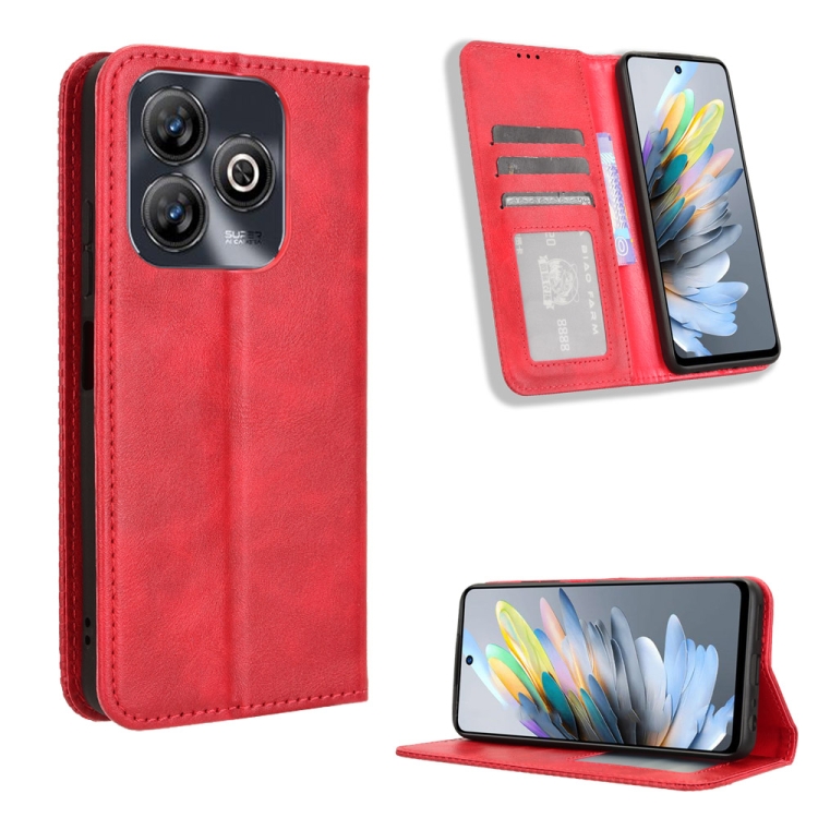 Levně BUSINESS Peněženkový kryt pro ZTE Blade A75 červený