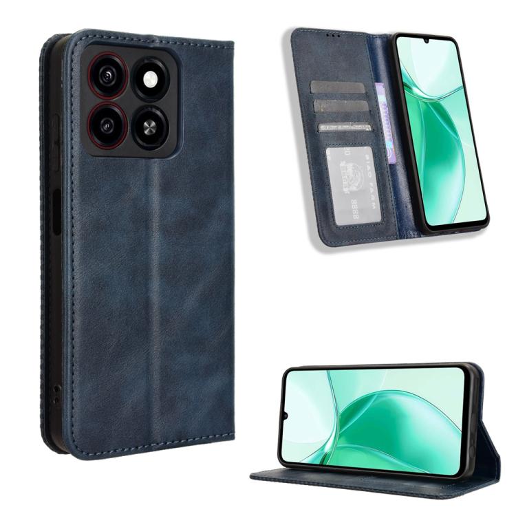 Levně BUSINESS Peněženkový kryt pro ZTE Blade A35 modrý