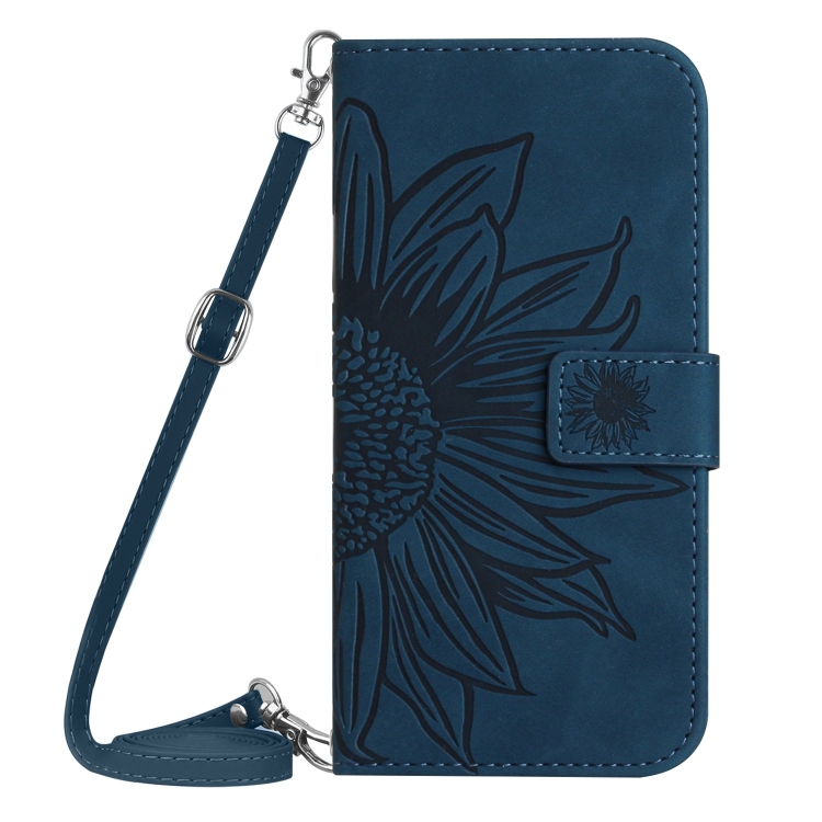 Levně ART SUNFLOWER Peněženkový obal se šňůrkou pro Honor Magic7 Lite 5G modrý