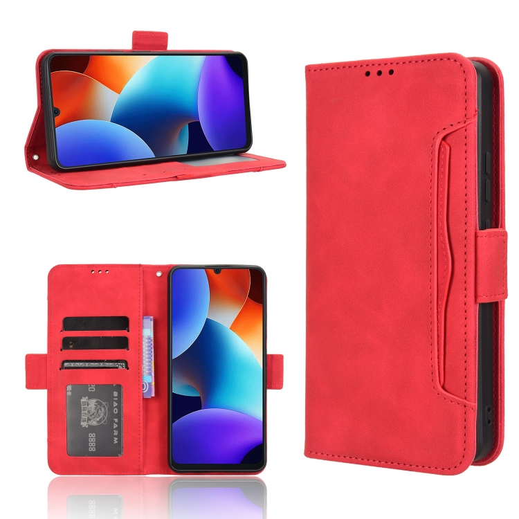 Levně SLOT Peněženkový obal pro Blackview Color 8 červený