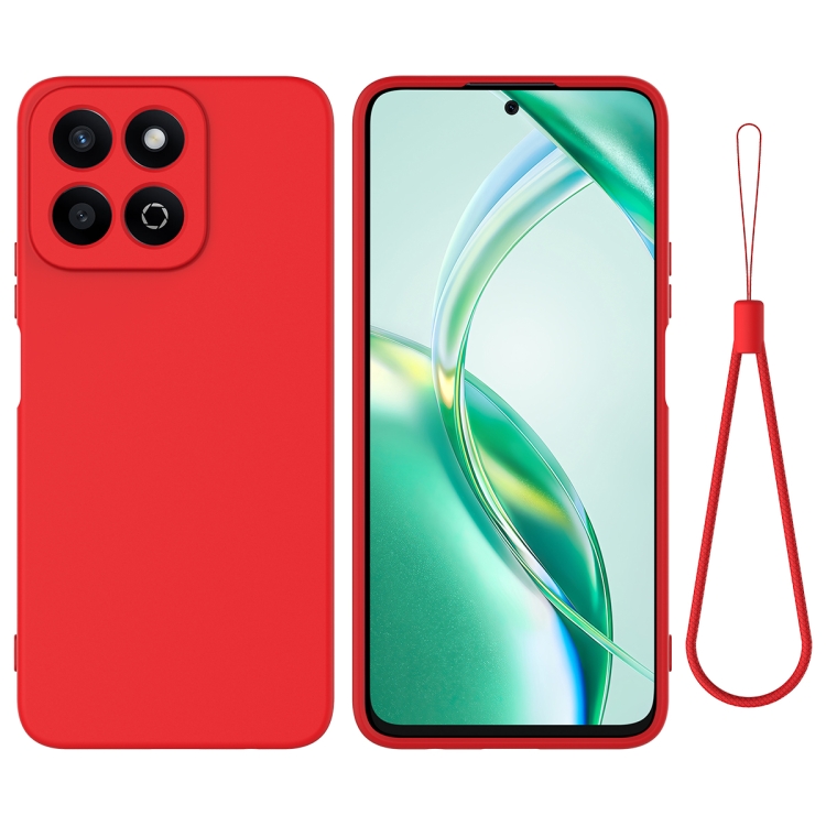 RUBBER Ochranný kryt pro Honor 200 Smart 5G červený