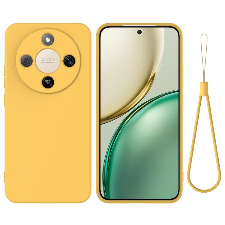 Levně RUBBER Ochranný obal pro Honor Magic8 Lite 5G žlutý