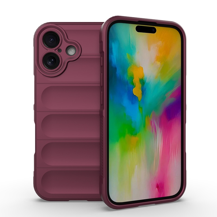 Levně STEPS Ochranný kryt pro Apple iPhone 16 bordový