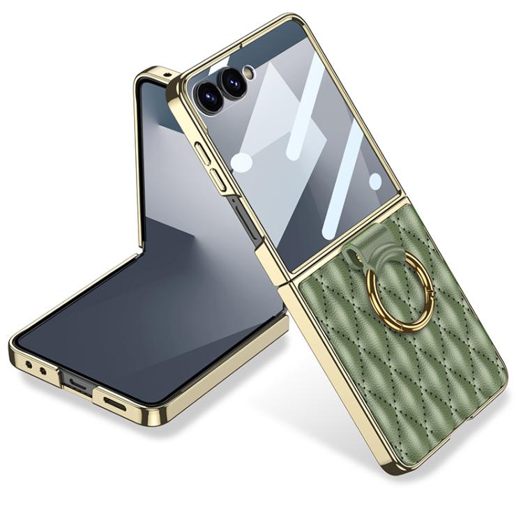 Levně GKK NIKKI Kryt s držákem Samsung Galaxy Z Flip7 5G světle zelený