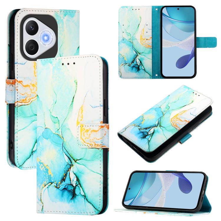 Levně ART MARBLE Peněženkový kryt pro Honor 400 Lite GREEN