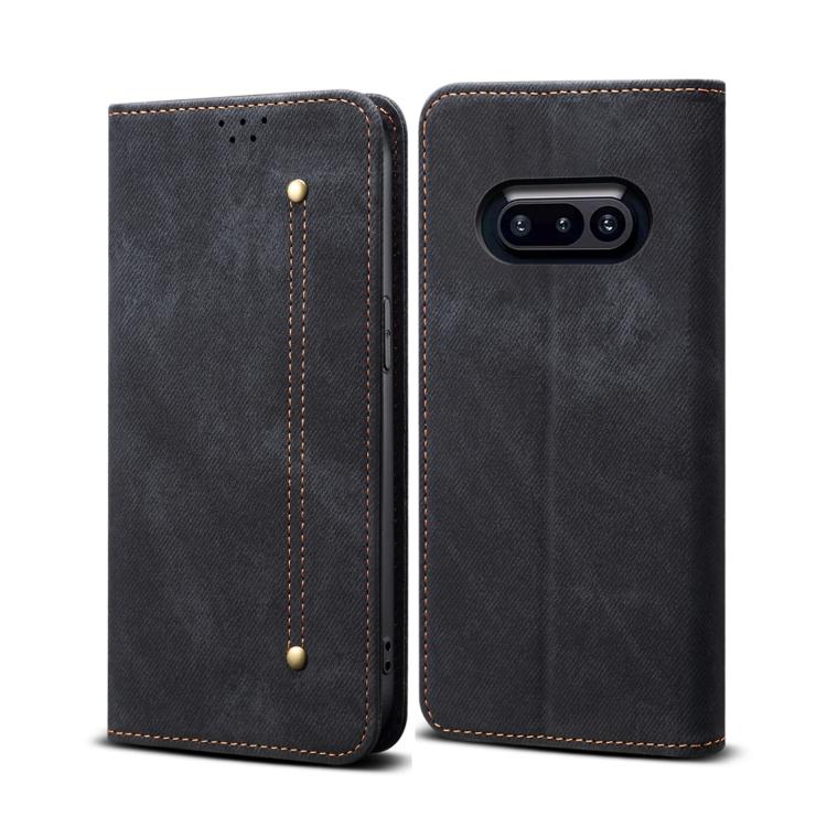 Levně DENIM Peněženkový kryt pro Nothing Phone (3a) černý