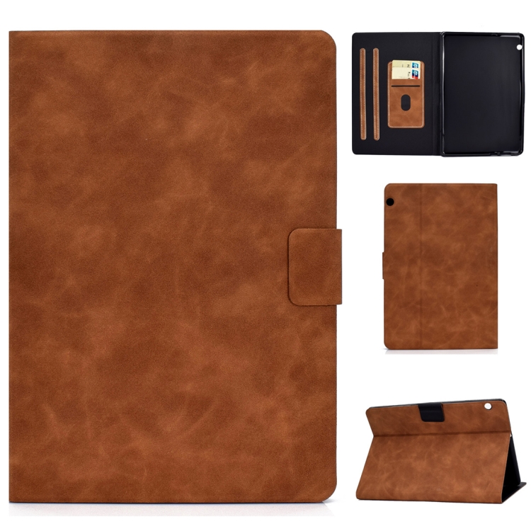 Levně LEATHERBOOK Pouzdro pro tablet Huawei MediaPad T5 10" hnědé