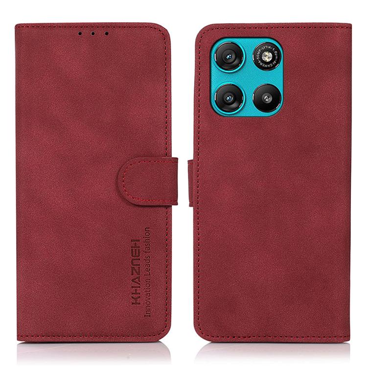 Levně KHAZNEH MATTE Zaklápěcí obal pro Motorola Moto G57 Power červený