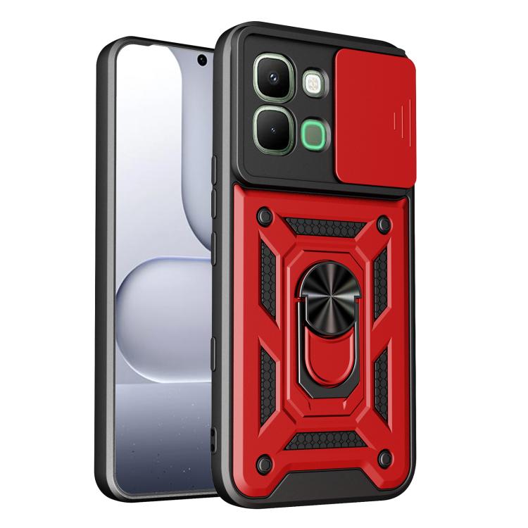 Levně RING CAMERA Kryt s držákem pro Infinix Note Edge červený