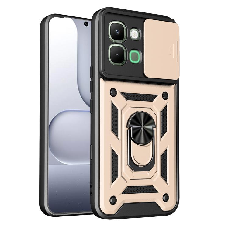 Levně RING CAMERA Kryt s držákem pro Infinix Note Edge zlatý