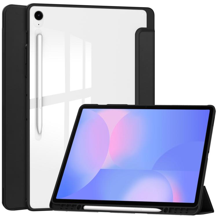 Levně CRYSTAL Zaklápěcí pouzdro Samsung Galaxy Tab S10 FE+ černé