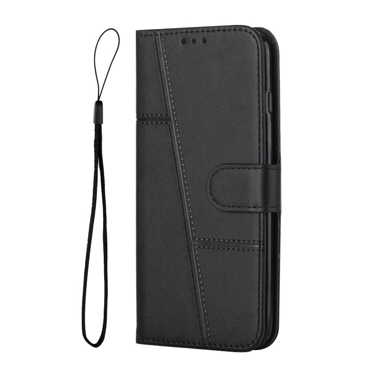 Levně STITCHED Peněženkový kryt pro Vivo V50 Lite černý
