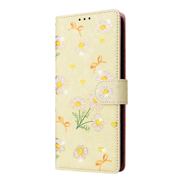 FLOWERY Peněženkové pouzdro pro Samsung Galaxy S24 FE 5G DAISY