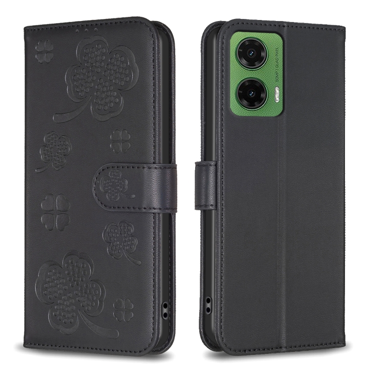 ART CLOVER Peněženkový obal pro Motorola Moto G35 5G černý