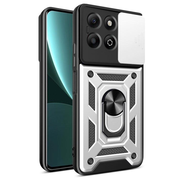 Levně RING CAMERA Kryt s držákem pro Honor X6b stříbrný