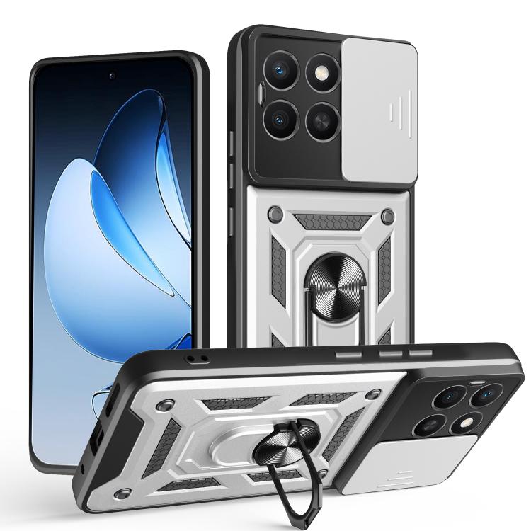 Levně RING CAMERA Kryt s držákem pro Honor X8c stříbrný