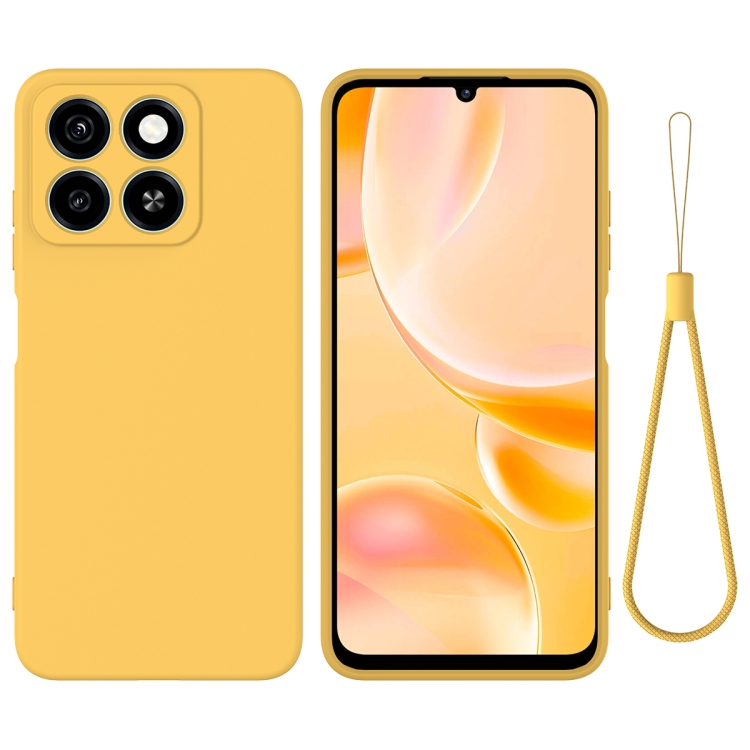 Levně RUBBER Ochranný kryt pro ZTE Blade A35 žlutý
