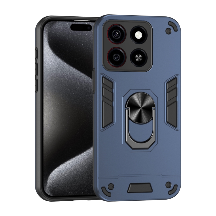 Levně CAMPROTECT Kryt s držákem pro ZTE Blade A35 modrý
