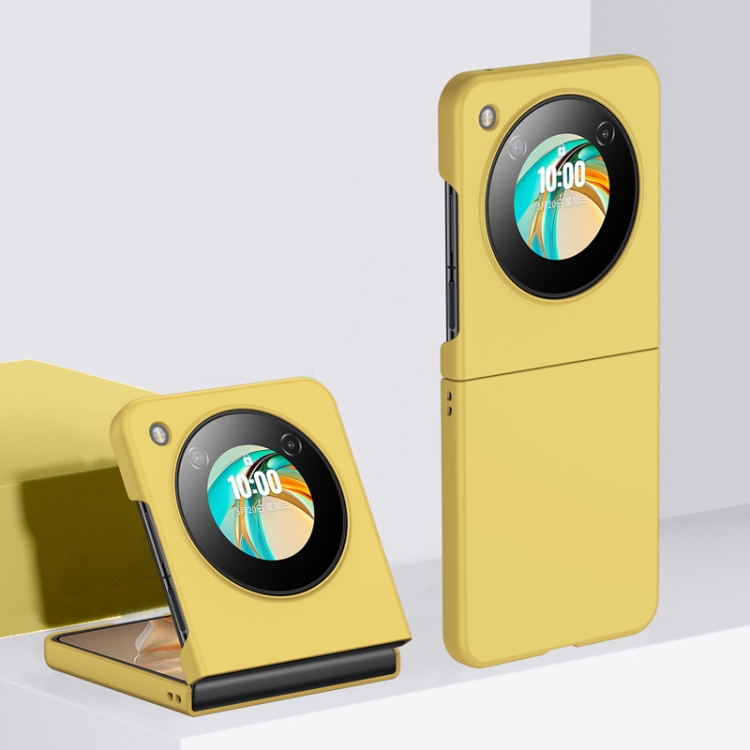 PLASTIC Ochranný plastový kryt pro Nubia Flip 5G žlutý