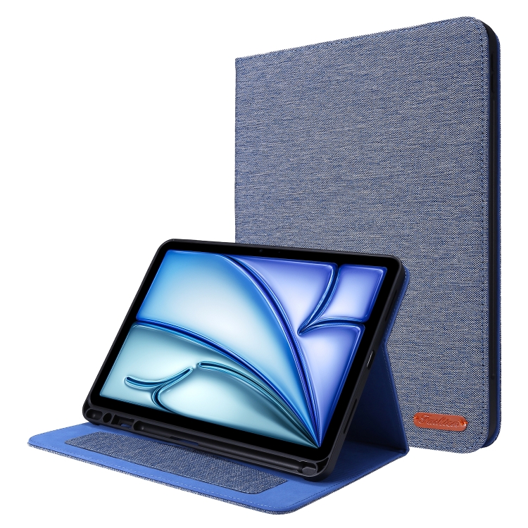 Levně FABRIC Zaklápěcí kryt pro Apple iPad Air 11 2026 / 2025 / 2024 modrý