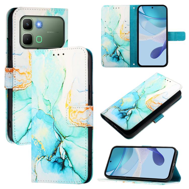Levně ART MARBLE Peněženkový kryt pro Infinix Note Edge GREEN